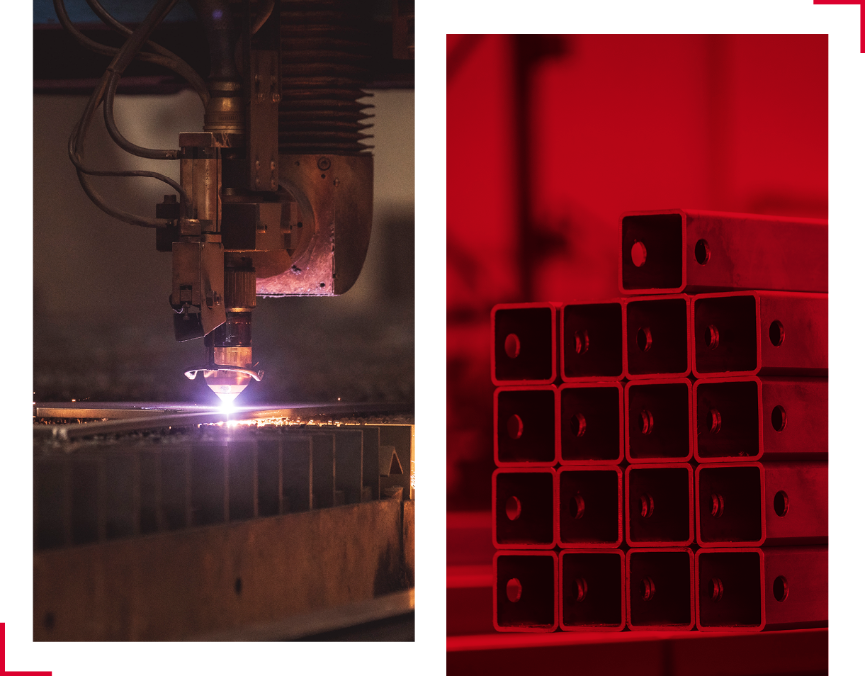 Dělení, vrtání, tryskání i sváření ocelových konstrukcí pro naše zákazníky